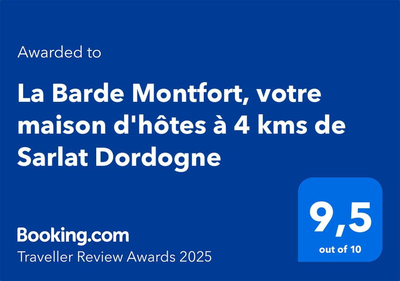 La Barde Montfort, Votre Maison D'Hotes A 4 Kms De Sarlat Dordogne Вітрак Екстер'єр фото